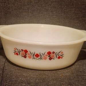 Vintage 1960 Primrose Fire King 8 Baking Dish